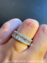 MaxSold Auction: Sterling silver band with stones  - Markham (Ontario, Canada) SELLER MANAGED Downsizing Online Auction - Loring Crescent