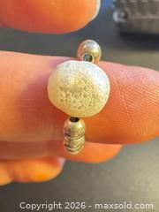 MaxSold Auction: Sterling silver bead ring on elastic  - Markham (Ontario, Canada) SELLER MANAGED Downsizing Online Auction - Loring Crescent