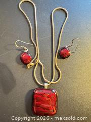 MaxSold Auction: Sterling silver chain and pendant & earrings set - Markham (Ontario, Canada) SELLER MANAGED Downsizing Online Auction - Loring Crescent