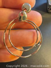 MaxSold Auction: Sterling silver hoops earrings  - Markham (Ontario, Canada) SELLER MANAGED Downsizing Online Auction - Loring Crescent