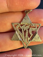 MaxSold Auction: Sterling silver necklace with David’s star pendant - Markham (Ontario, Canada) SELLER MANAGED Downsizing Online Auction - Loring Crescent