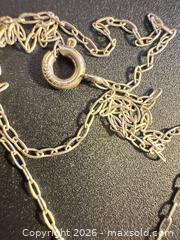 MaxSold Auction: Sterling silver necklace with teardrop pendant - Markham (Ontario, Canada) SELLER MANAGED Downsizing Online Auction - Loring Crescent