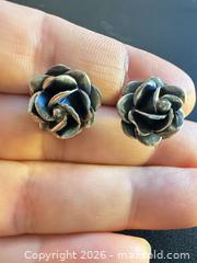 MaxSold Auction: Sterling silver rose studs - Markham (Ontario, Canada) SELLER MANAGED Downsizing Online Auction - Loring Crescent