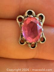 MaxSold Auction: Sterling silver studs with pink stones  - Markham (Ontario, Canada) SELLER MANAGED Downsizing Online Auction - Loring Crescent