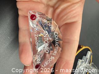 MaxSold Auction: Swarovski Antonio figurine with stand and plaque  - Markham (Ontario, Canada) SELLER MANAGED Downsizing Online Auction - Loring Crescent