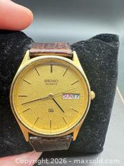 MaxSold Auction: Vintage Seiko men’s watch working  - Markham (Ontario, Canada) SELLER MANAGED Downsizing Online Auction - Loring Crescent