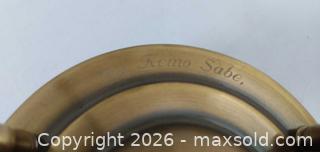 MaxSold Auction: Antique Brass Patina Hourglass Sand Timer with White Sand - London (Ontario, Canada) SELLER MANAGED Estate Sale Online Auction - Winding Way Crescent