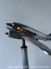 MaxSold Auction: Art Deco Era Standing Illuminated Airplane Chrome Ashtray Lamp  Stand - Toronto (Ontario, Canada) PARTNER MANAGED Reseller Online Auction - Railside Road