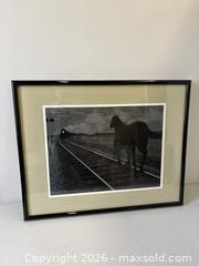 MaxSold Auction: Framed Iconic Coloured Litho Of Alex Colvilles "Horse And Train" - Toronto (Ontario, Canada) PARTNER MANAGED Reseller Online Auction - Railside Road