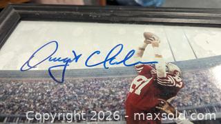 MaxSold Auction: Framed NFL Football Dwight Clark Signed Autographed Photo 8x10 The Catch - Toronto (Ontario, Canada) PARTNER MANAGED Reseller Online Auction - Railside Road