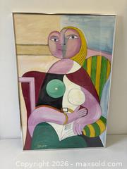 MaxSold Auction: Large 3 Foot Oil Painting On Board After Picasso Signed  - Toronto (Ontario, Canada) PARTNER MANAGED Reseller Online Auction - Railside Road