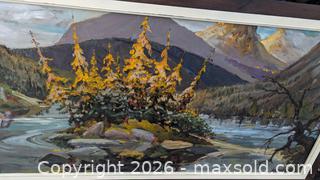 MaxSold Auction: Large Vintage Scenic Oil Painting On Board War Hero Artist Signed {Douglas} Rickard  - Toronto (Ontario, Canada) PARTNER MANAGED Reseller Online Auction - Railside Road