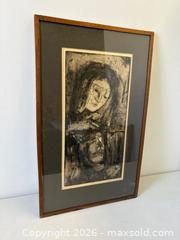 MaxSold Auction: "Reflections" Framed Etching #60/100 Artist Signed Ghitta Caiserman-Roth - Toronto (Ontario, Canada) PARTNER MANAGED Reseller Online Auction - Railside Road