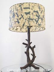 MaxSold Auction: Tall Mid-Century Branch Form Table Lamp With Circular Parchment Shade - Toronto (Ontario, Canada) PARTNER MANAGED Reseller Online Auction - Railside Road