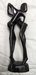 MaxSold Auction: Vintage African Ebony Wood Abstract Lovers Sculpture 12" Tall - Toronto (Ontario, Canada) PARTNER MANAGED Reseller Online Auction - Railside Road