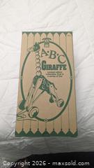 MaxSold Auction: Vintage Boxed Toy Town USA Giraffe ABC Pull-Toy Working 14" Tall - Toronto (Ontario, Canada) PARTNER MANAGED Reseller Online Auction - Railside Road