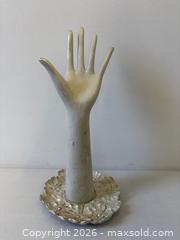 MaxSold Auction: Vintage Composite Store Jewelry Display Stretching Hand - Toronto (Ontario, Canada) PARTNER MANAGED Reseller Online Auction - Railside Road