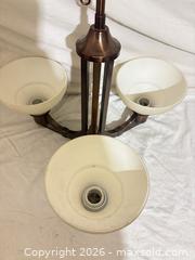 MaxSold Auction: 3-Light Oil-Rubbed Bronze Metal Chandelier - Toronto (Ontario, Canada) SELLER MANAGED Downsizing Online Auction - Rutherford Avenue