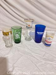 MaxSold Auction: 5 Branded Beer Glasses: Rolling Rock, Carlsberg, Amsterdam, Hamm's - Toronto (Ontario, Canada) SELLER MANAGED Downsizing Online Auction - Rutherford Avenue
