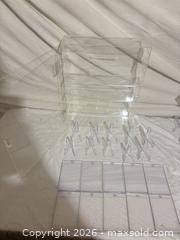 MaxSold Auction: Clear Acrylic Display Case Set with 12 Hinged Pockets & Stands,10 Stand,10 Magnetic Holder - Toronto (Ontario, Canada) SELLER MANAGED Downsizing Online Auction - Rutherford Avenue