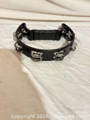 MaxSold Auction: Granite Percussion Handheld Half-Moon Tambourine with Handle - Toronto (Ontario, Canada) SELLER MANAGED Downsizing Online Auction - Rutherford Avenue