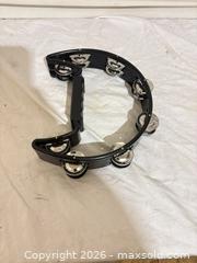 MaxSold Auction: Granite Percussion Handheld Half-Moon Tambourine with Handle - Toronto (Ontario, Canada) SELLER MANAGED Downsizing Online Auction - Rutherford Avenue