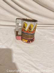 MaxSold Auction: Hand-Carved Painted Wooden Decorative Cup - Toronto (Ontario, Canada) SELLER MANAGED Downsizing Online Auction - Rutherford Avenue