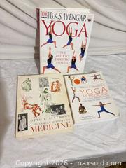 MaxSold Auction: Lot of 3 Books: Yoga and Health & Medicine - Toronto (Ontario, Canada) SELLER MANAGED Downsizing Online Auction - Rutherford Avenue