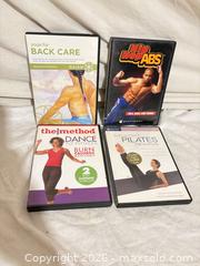 MaxSold Auction: Lot of 4 Yoga/Pilates/Dance/Cardio DVDs, Gaiam/Beachbody/The Method - Toronto (Ontario, Canada) SELLER MANAGED Downsizing Online Auction - Rutherford Avenue