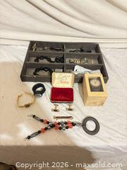 MaxSold Auction: Mixed jewelry and watch lot with organizer tray - Toronto (Ontario, Canada) SELLER MANAGED Downsizing Online Auction - Rutherford Avenue