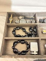 MaxSold Auction: Mixed jewelry and watch lot with organizer tray - Toronto (Ontario, Canada) SELLER MANAGED Downsizing Online Auction - Rutherford Avenue
