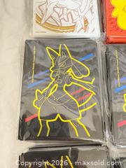 MaxSold Auction: Pokemon TCG Card Sleeves 12 Packs – Lucario, Pikachu, Arceus - Toronto (Ontario, Canada) SELLER MANAGED Downsizing Online Auction - Rutherford Avenue