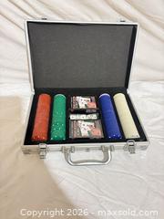 MaxSold Auction: Poker Chip Set in Aluminum Carrying Case, 400 Chips - Toronto (Ontario, Canada) SELLER MANAGED Downsizing Online Auction - Rutherford Avenue