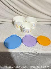MaxSold Auction: Tupperware Nesting Food Storage Bowls with Easter Bunny Design - Toronto (Ontario, Canada) SELLER MANAGED Downsizing Online Auction - Rutherford Avenue
