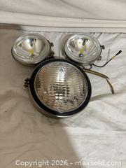 MaxSold Auction: Vintage Chrome Fog/Driving Lights, Set of 3 - Toronto (Ontario, Canada) SELLER MANAGED Downsizing Online Auction - Rutherford Avenue