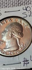 MaxSold Auction: 1976 S silver quarter USA proof like - Almonte (Ontario, Canada) SELLER MANAGED Downsizing Online Auction - River Road