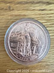 MaxSold Auction: 1 oz .9999 copper coin  - Almonte (Ontario, Canada) SELLER MANAGED Downsizing Online Auction - River Road