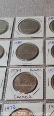 MaxSold Auction: 20 Canada Dollar Coins Lot 79 various dates Voyageur - Almonte (Ontario, Canada) SELLER MANAGED Downsizing Online Auction - River Road