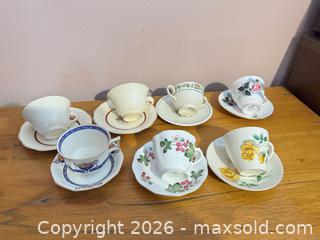 MaxSold Auction: 7 cups and saucers Various Brands Lot 122 - Almonte (Ontario, Canada) SELLER MANAGED Downsizing Online Auction - River Road