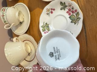 MaxSold Auction: 7 cups and saucers Various Brands Lot 122 - Almonte (Ontario, Canada) SELLER MANAGED Downsizing Online Auction - River Road