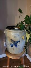 MaxSold Auction: Antique Blue Hummingbird At Flower Salt Glaze crock  - Almonte (Ontario, Canada) SELLER MANAGED Downsizing Online Auction - River Road