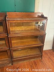 MaxSold Auction: Antique three section barrister bookcase number 2  - Almonte (Ontario, Canada) SELLER MANAGED Downsizing Online Auction - River Road