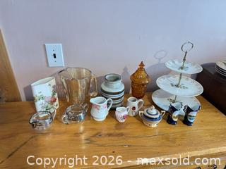 MaxSold Auction: Decorative dishes lot 137 Sandwich Plates Spoon Holders More - Almonte (Ontario, Canada) SELLER MANAGED Downsizing Online Auction - River Road