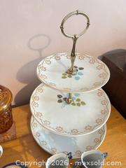 MaxSold Auction: Decorative dishes lot 137 Sandwich Plates Spoon Holders More - Almonte (Ontario, Canada) SELLER MANAGED Downsizing Online Auction - River Road