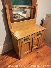 MaxSold Auction: East lake antique wash stand with towel rack - Almonte (Ontario, Canada) SELLER MANAGED Downsizing Online Auction - River Road