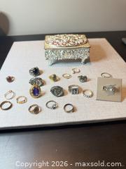 MaxSold Auction: Jewelry box with rings lot  - Almonte (Ontario, Canada) SELLER MANAGED Downsizing Online Auction - River Road