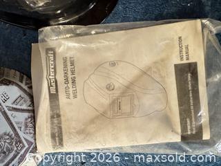 MaxSold Auction: Mastercraft auto darkening welding helmet, and other welding helmet  - Almonte (Ontario, Canada) SELLER MANAGED Downsizing Online Auction - River Road