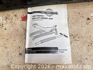 MaxSold Auction: Motomaster low profile high lift garage jack  - Almonte (Ontario, Canada) SELLER MANAGED Downsizing Online Auction - River Road