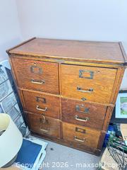 MaxSold Auction: Oak 6 Drawer Stacking filing cabinet  - Almonte (Ontario, Canada) SELLER MANAGED Downsizing Online Auction - River Road