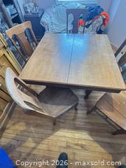 MaxSold Auction: Oak dining room table and 6 chair set - Almonte (Ontario, Canada) SELLER MANAGED Downsizing Online Auction - River Road
